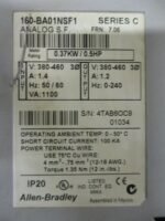 Allen Bradley 160-BA01NSF1 Analog S.F. 400AC Ser C FRN 7.06 0.37kW/0.5HP*Tested* - Image 5