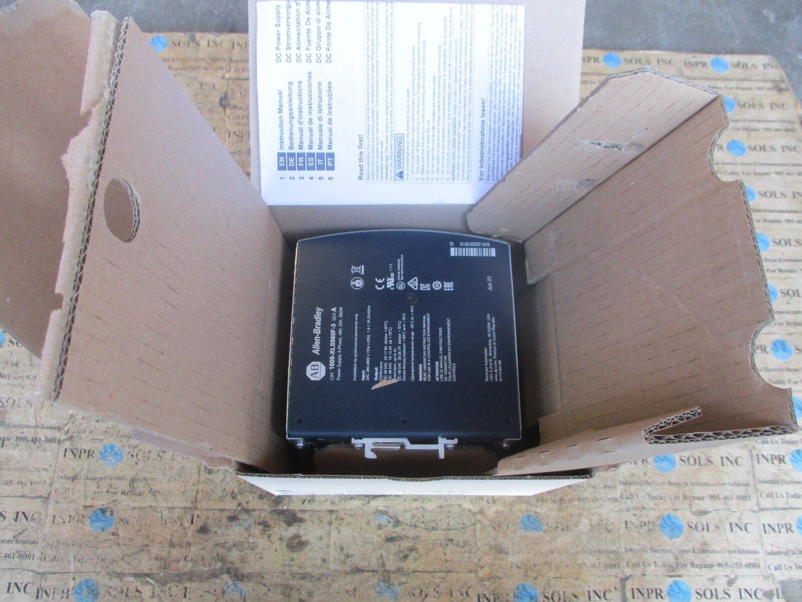Allen-Bradley-1606-XLS960F-3-DC-Power-Supply-20A-48VDC-3phase-380-480VAC-NEW-157107629170 Allen Bradley 1606-XLS960F-3 DC Power Supply 20A 48VDC 3phase 380-480VAC *NEW* - Image 1