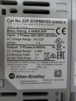 Allen Bradley 22F-D1P5N103 PowerFlex 4M AC Drive Ser A .4kW/.5HP 480VAC *Tested* - Image 5