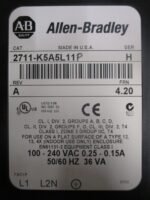 Allen Bradley 2711-K5A5L11P PowerFlex 7000 Ser H REV A FRN 4.20 100-240V*Tested* - Image 11