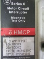 Cutler Hammer HMCP003A0C AC Circuit Breaker HMCP 3Amp 600VAC 3 Pole *Tested* - Image 7