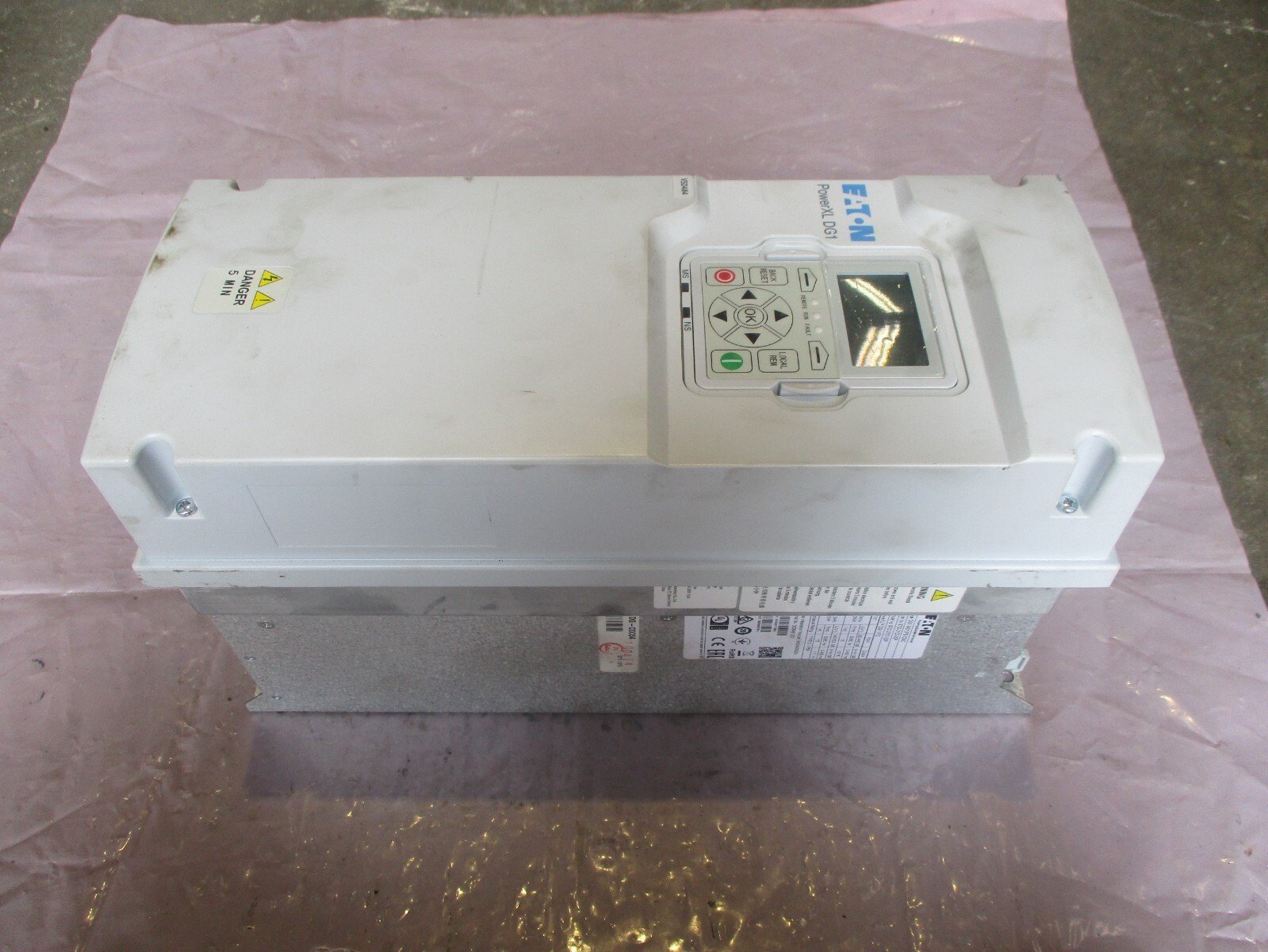 EATON-DG1-34012FB-C54C-PowerXL-DG1-VFD-440VAC-7510HP-5575kW-1416A-Tested-166859531560 EATON DG1-34012FB-C54C PowerXL DG1 VFD 440VAC 7.5/10HP 5.5/7.5kW 14/16A *Tested* - Image 1