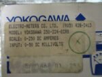 Electro-Meters YOKOGAWA 250-224-ECRS DC Panel Meter 0-250DC Amp 0-50DC mV *NEW* - Image 8