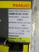 FANUC A06B-6124-H104 Servo Amplifier Module 2.8kW 9.1A 480V 565-679VDC *Tested* - Image 6