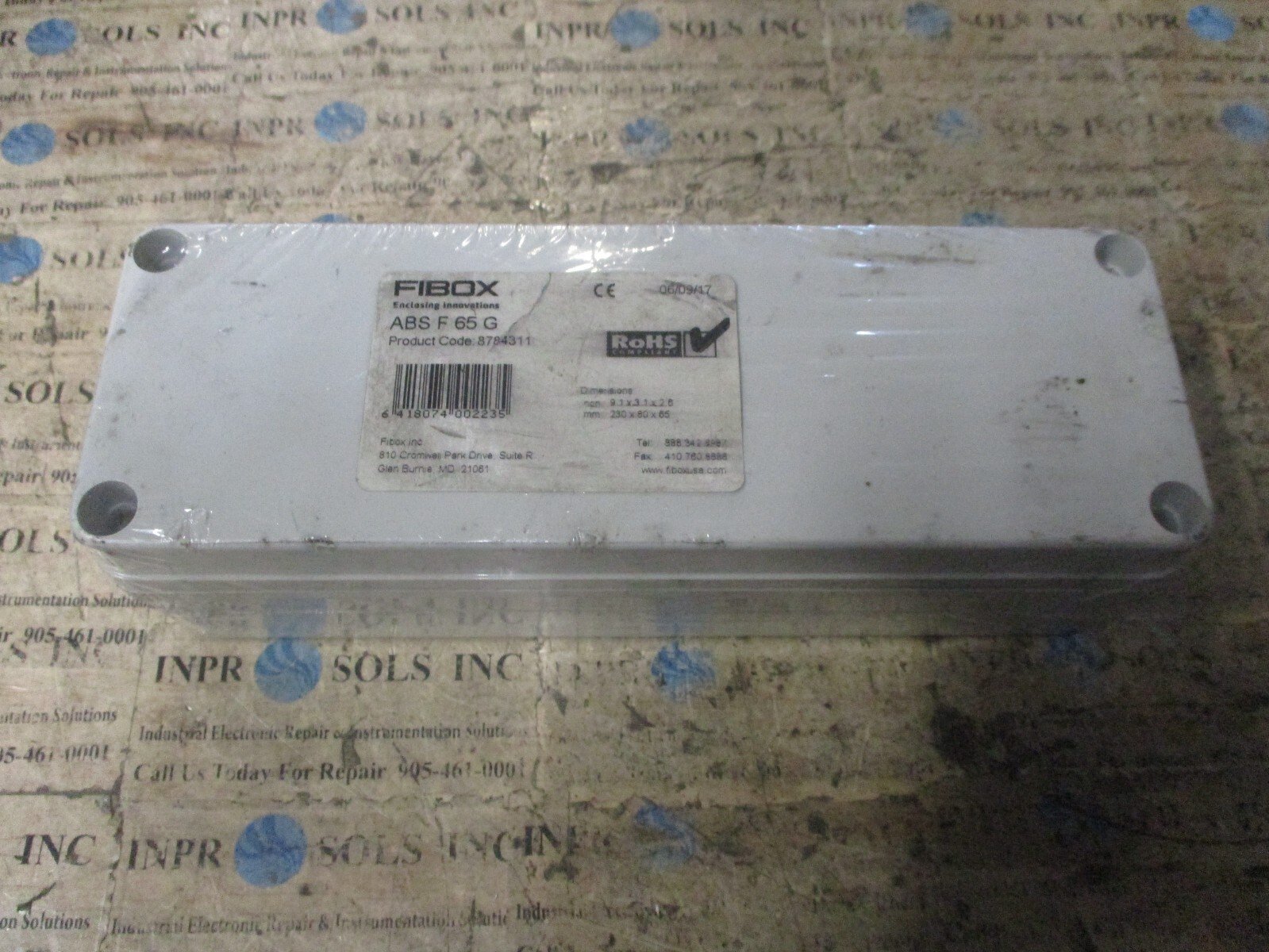 FIBOX-ABSF65G-PVC-Fiberglass-enclosure-230mmx80x65-FIBOX-ABS-F-65-G-Unit-NEW-155691871220 FIBOX ABSF65G PVC Fiberglass enclosure 230mmx80x65 FIBOX ABS F 65 G Unit *NEW* - Image 1