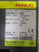 Fanuc A06B-6078-H111#H500 Spindle Amplifier 283-325VDC 48A 13.2kW Ser A PARTS - Image 6