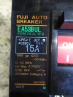Fuji Electric EA53BUL Auto AC breaker 15A 220VAC 50AF 3P BB3BEBUL-015 *Tested* - Image 7