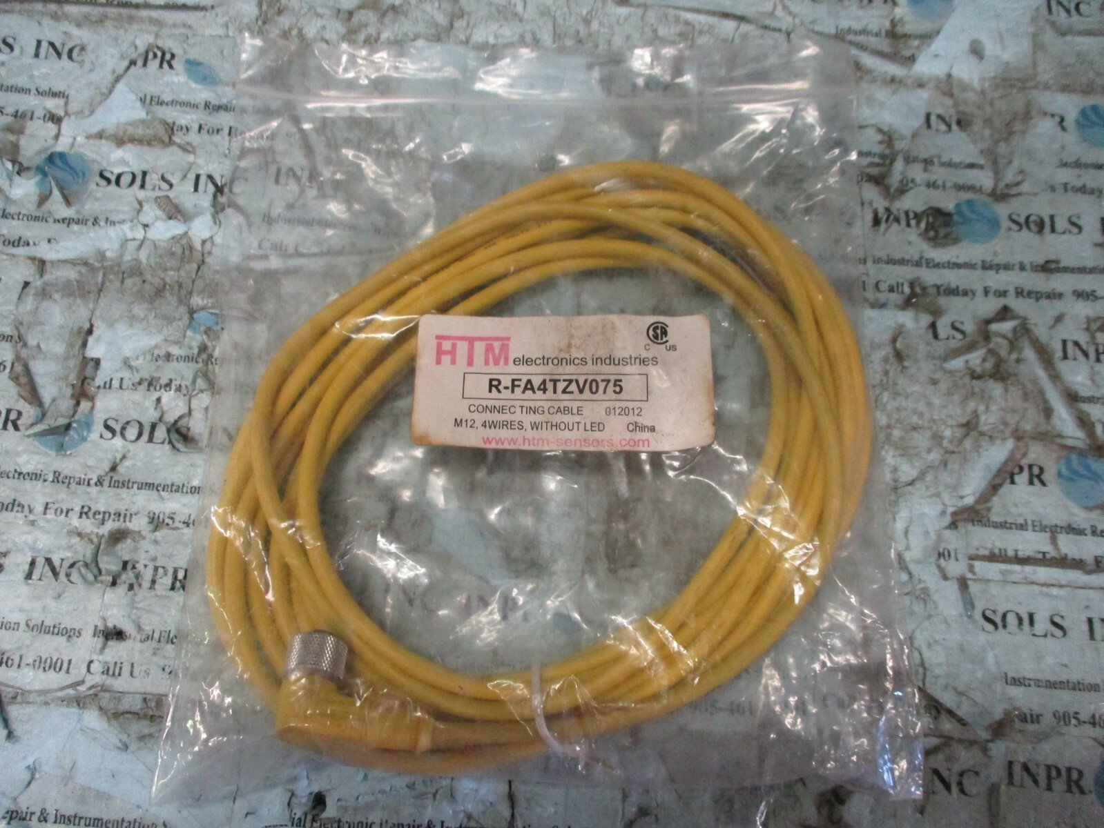 HTM-R-FA4TZV075-Connecting-Cable-M12-4Wires-Without-LED-HTM-Electronics-NEW-154071305910 HTM R-FA4TZV075 Connecting Cable M12 4Wires Without LED HTM Electronics *NEW* - Image 1