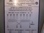Hevi-Duty Emerson HS5F3AS Transformer 3 KVA 240x480V PRI 120/240V SEC *NEW* - Image 7