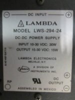 Lambda LWS-294-24 DC-DC Power Supply Input 10-30VDC 30W Output 15-30VDC *Tested* - Image 6