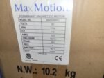 Max Motion DC Motor MM5090FC 90VDC, 1750RPM 1/2HP Frame 56C TEFC