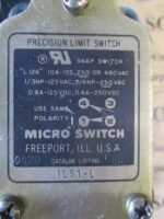 Micro Switch 1LS1-L Precision Limit Switch SNAP Switch 10A 125/250/480V *Tested* - Image 5