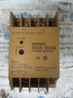 OMRON S82K-0124 DC Power Supply Unit 24VDC 0.6Amp 100-120VAC *Fully Tested*