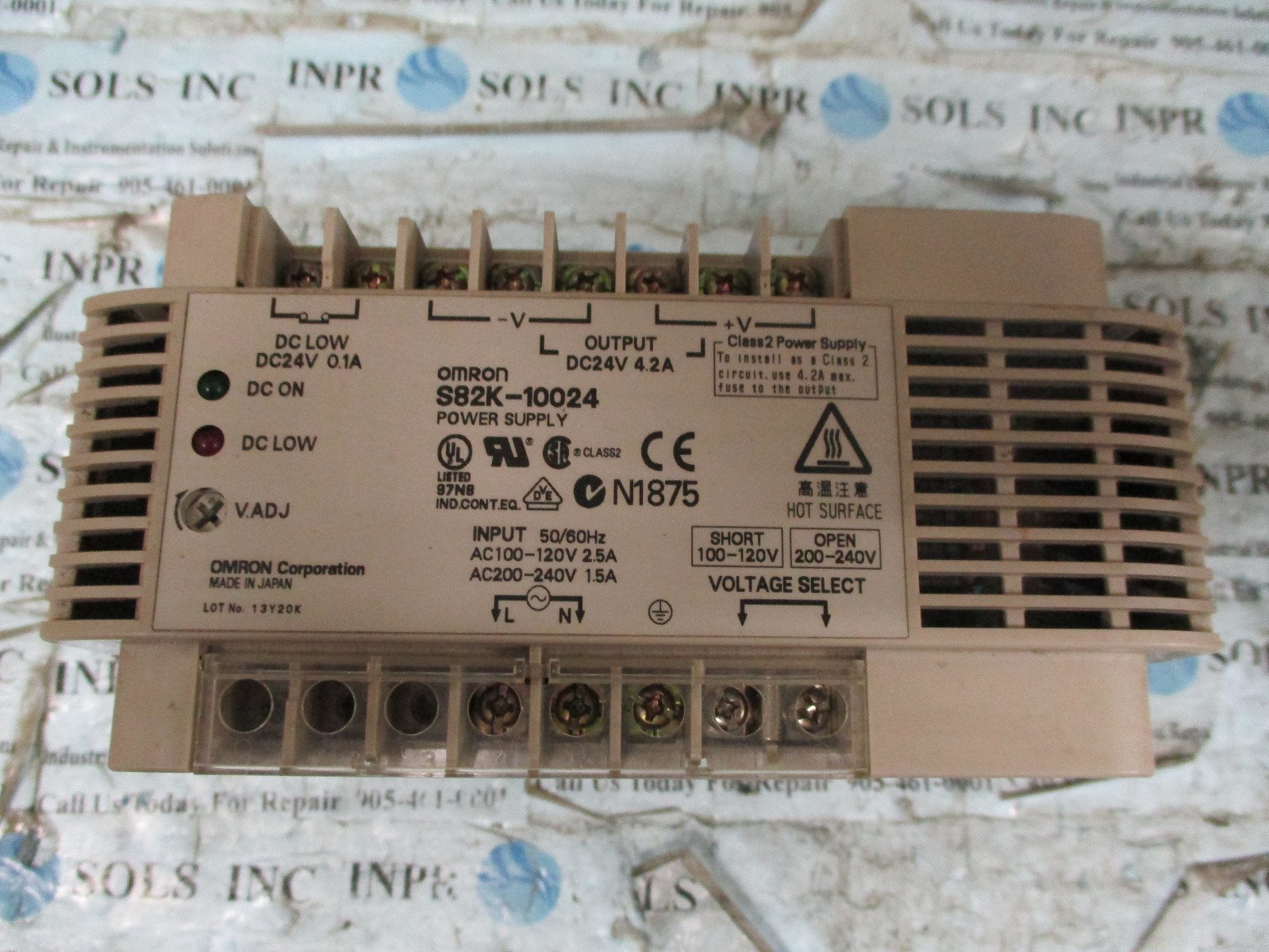 OMRON-S82K-10024-DC-Power-Supply-Unit-24VDC-42Amp-100-240VAC-Fully-Tested-152808151570 OMRON S82K-10024 DC Power Supply Unit 24VDC 4.2Amp 100-240VAC *Fully Tested* - Image 1