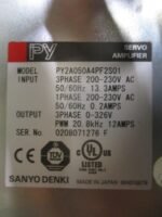 SANYO DENKI PY2A050A4PF2S01 Servo Amplifier Unit 230VAC 12A 20.8kHZ PWM *Tested* - Image 8