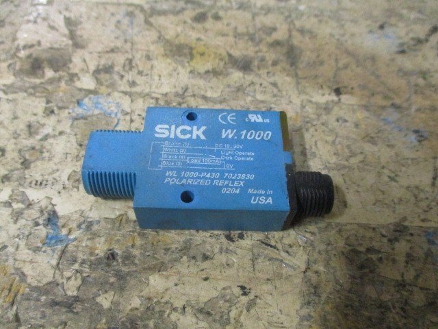 SICK-WL1000-P430-Polarized-Reflex-Photoelectric-Sensor-10-30VDC-7023830-Tested-157626376460 SICK WL1000-P430 Polarized Reflex Photoelectric Sensor 10-30VDC 7023830 *Tested* - Image 1