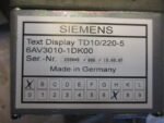 SIEMENS 6AV3010-1DK00 Text Display HMI Module Siemens TD10/220-5 HMI Panel *NEW* - Image 5