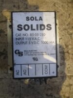SOLA SOLIDS 85-05-210 Power Supply Module 115VAC 5VDC 1000mA 85-05-210 *Tested*