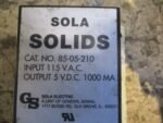 SOLA SOLIDS 85-05-210 Power Supply Module 115VAC 5VDC 1000mA 85-05-210 *Tested* - Image 5