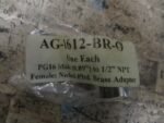 Sealcon AG-1612-BR-O Male (0.89") to 1/2" NPT Female Nickel-Pltd Brass Ada *NEW* - Image 6