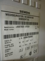Siemens 6SE7026-0TD21 DC Inverter SIMOVERT VC 510-620VDC 59A Issue C *Tested* - Image 4