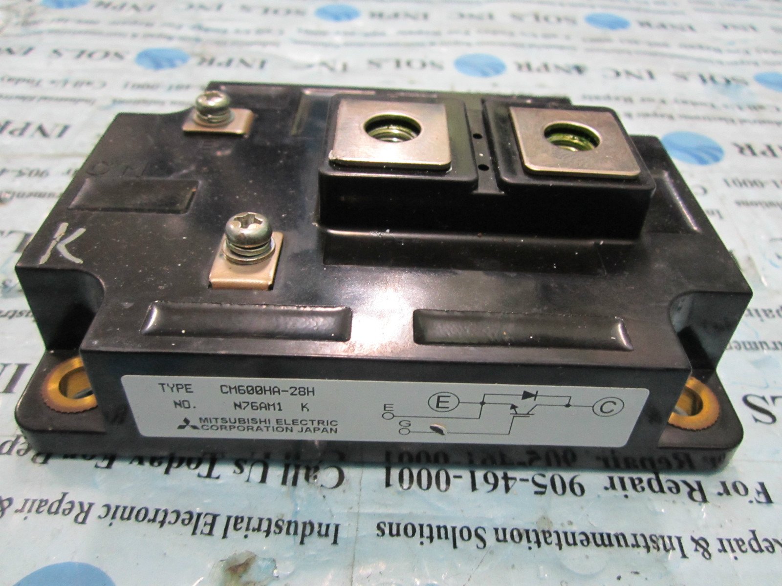 USED-Mitsubishi-Type-CM600HA-28H-IGBT-Power-Module-Used-Fully-Tested-161011744070 USED Mitsubishi Type CM600HA-28H IGBT Power Module Used * Fully Tested* - Image 1