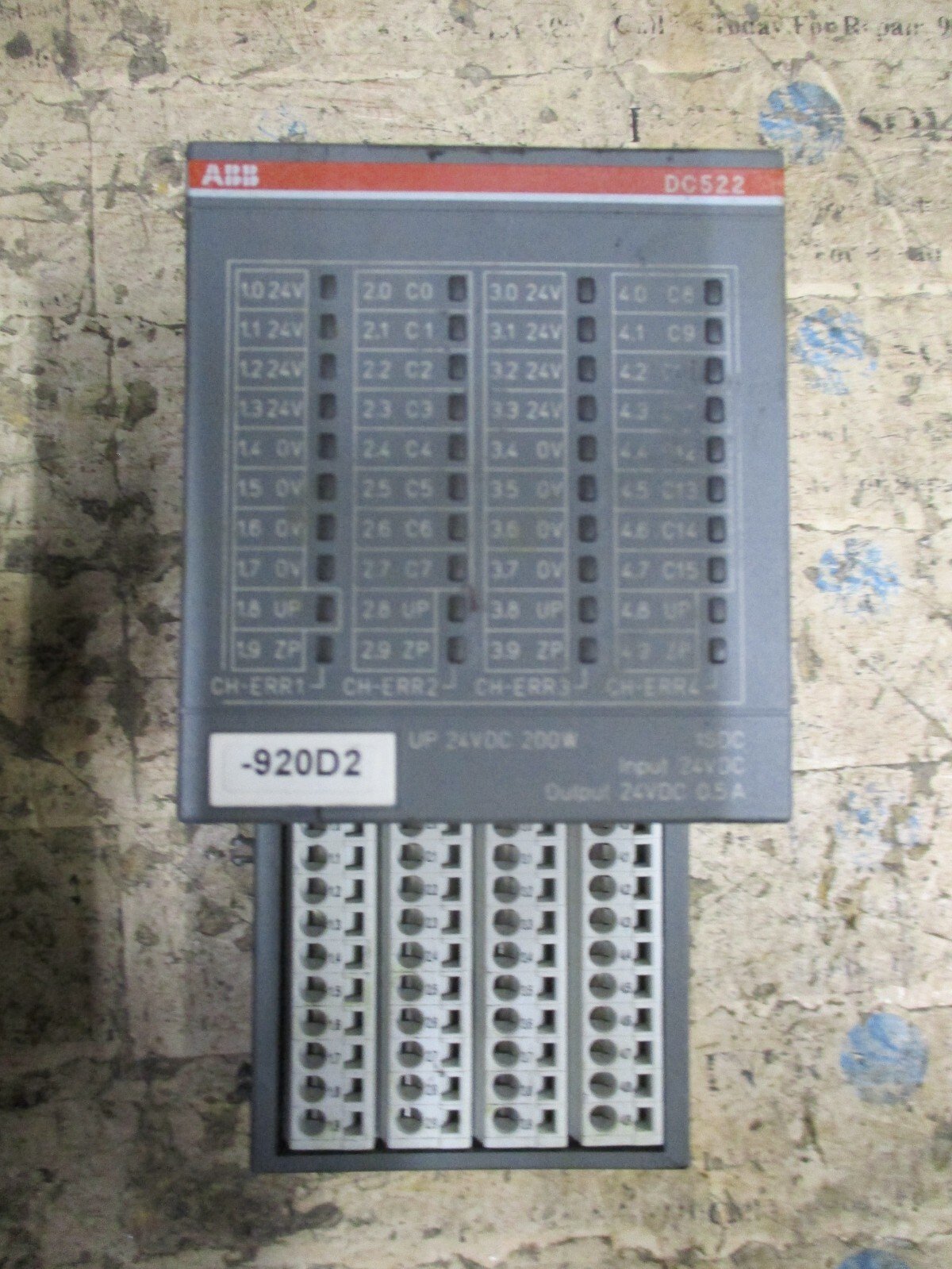 ABB-DC522-D4-1SAP240600R0001-Digital-InputOutput-Module-16DCIP20-DC522-Tested-167500501771 ABB DC522 D4 1SAP240600R0001 Digital Input/Output Module 16DCIP20 DC522 *Tested* - Image 1
