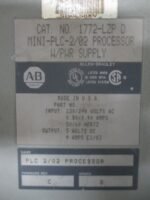 Allen Bradley 1772-LZP MINI-PLC-2/02 Processor W/Power Supply Ser D *Tested* - Image 5