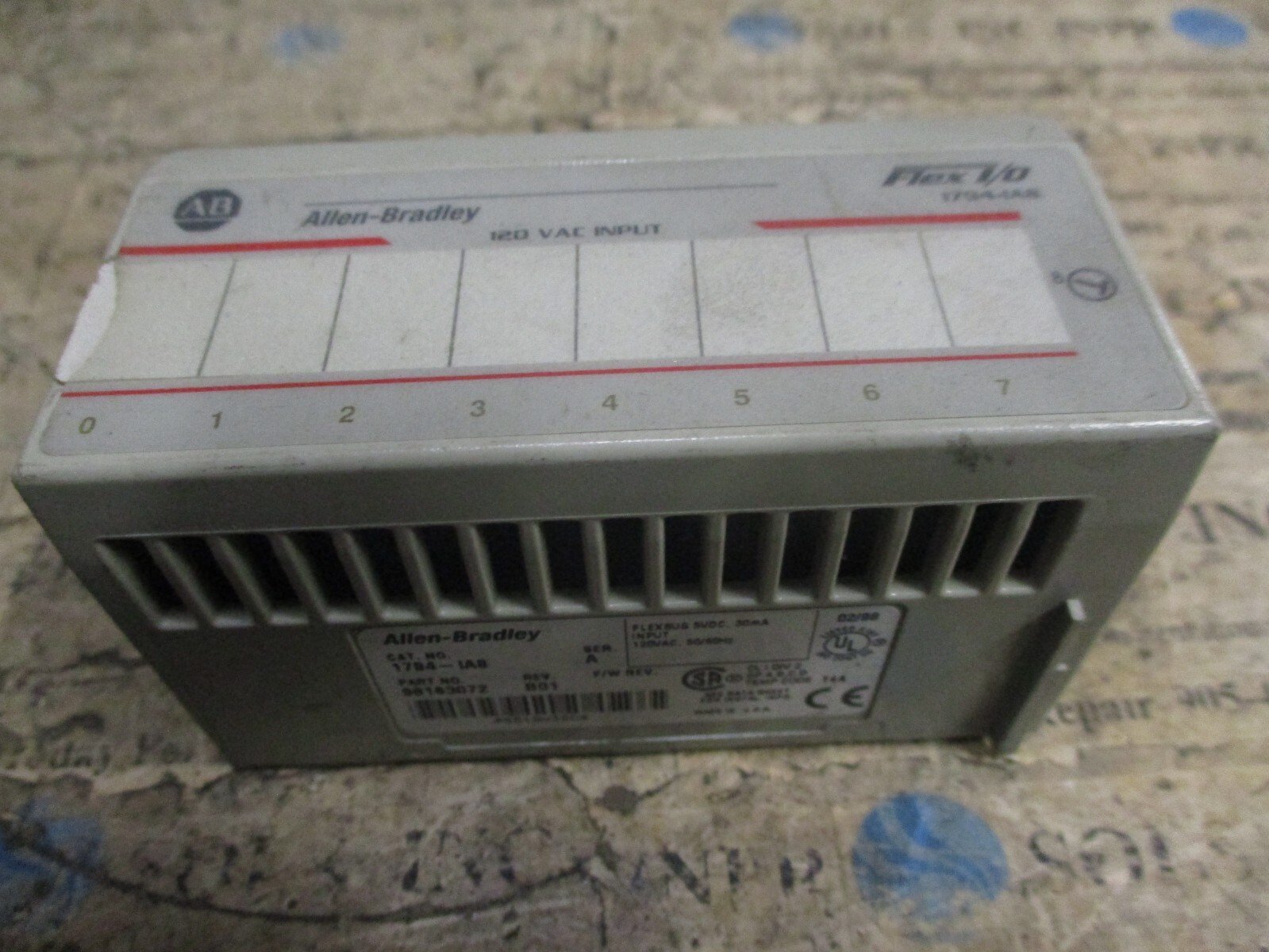 Allen-Bradley-1794-IA8-Flex-IO-120VAC-Input-Unit-Ser-A-Rev-B01-120VAC-Tested-166361169631 Allen Bradley 1794-IA8 Flex I/O 120VAC Input Unit Ser A Rev B01 120VAC *Tested* - Image 1