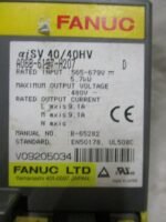 FANUC A06B-6127-H207 aiSV40/40HV Servo Amplifier 5.7kW Ser D 565-679VDC *TESTED* - Image 8