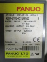 FANUC A60B-6102-H215#H520 Spindle Amplifier Module 17.5kW 283-325VDC 63A  Ver E - Image 7