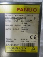 Fanuc A06B-6088-H222#H500 Spindle Amplifier Unit 325VDC 25.2kW 49A Ser D *Parts* - Image 6