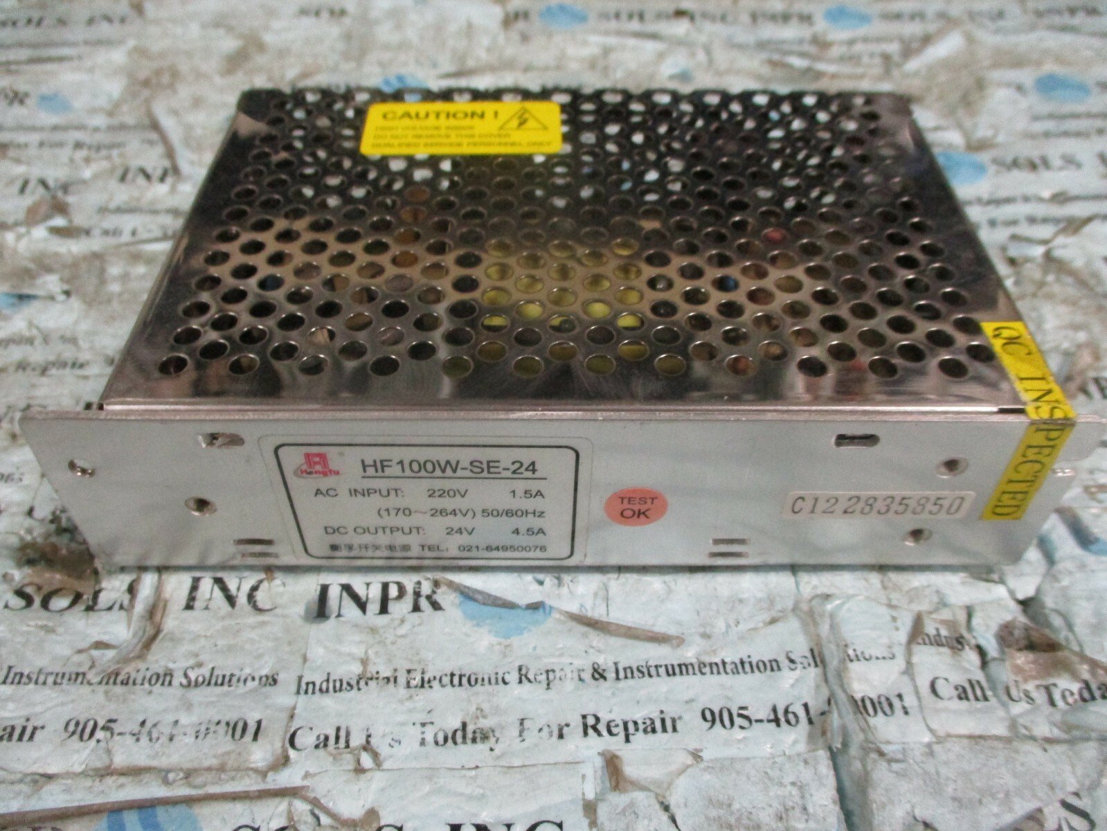 HengFu-HF100W-SE-24-DC-Power-Supply-Output-24VDC-45A-170-264220VAC-Tested-166998811861 HengFu HF100W-SE-24 DC Power Supply Output: 24VDC 4.5A 170-264/220VAC *Tested* - Image 1