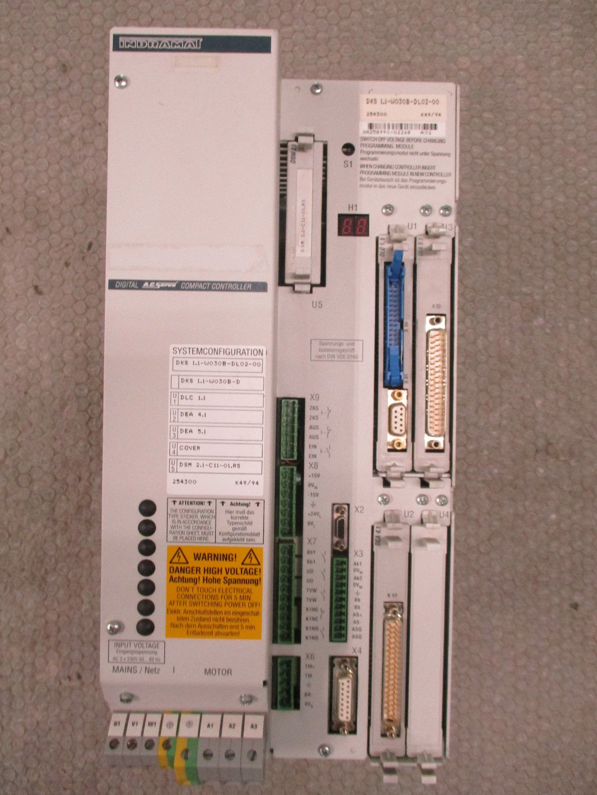 Indramat-DKS11-W030B-DL02-00-Digital-AC-Servo-Compact-Controller-230AC-Tested-163014878681 Indramat DKS1.1-W030B-DL02-00 Digital AC Servo Compact Controller 230AC *Tested* - Image 1