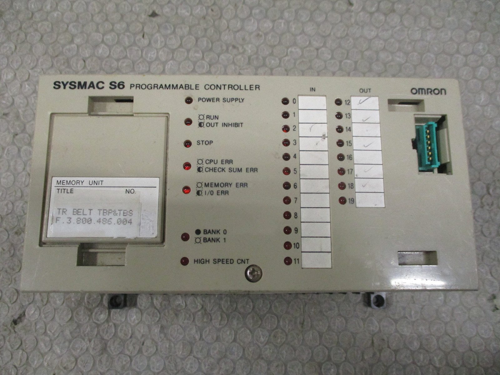 OMRON-3G2S6-CPU29-Programmable-Controller-24V-ACDC-Omron-S6-Controller-Tested-163042017981 OMRON 3G2S6-CPU29 Programmable Controller 24V AC/DC Omron S6 Controller *Tested* - Image 1
