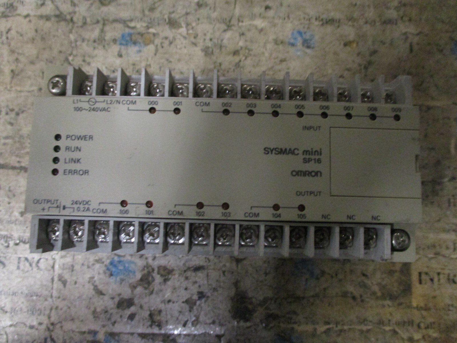 OMRON-SP16-DR-A-Programmable-Controller-Sysmac-mini-SP16-100-240VAC-Tested-156038622101 OMRON SP16-DR-A Programmable Controller Sysmac mini SP16 100-240VAC *Tested* - Image 1