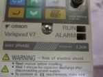 Omron CIMR-V7AZ42P2 Varispeed V7 AC Drive 2.2kW 400VAC 3G3MV-PDRT2 Unit *Tested* - Image 6