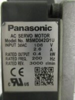 Panasonic MSMD042G1U AC Servo Motor 0.4KW 3000RPM 3-Phase AC *Fully Tested* - Image 7