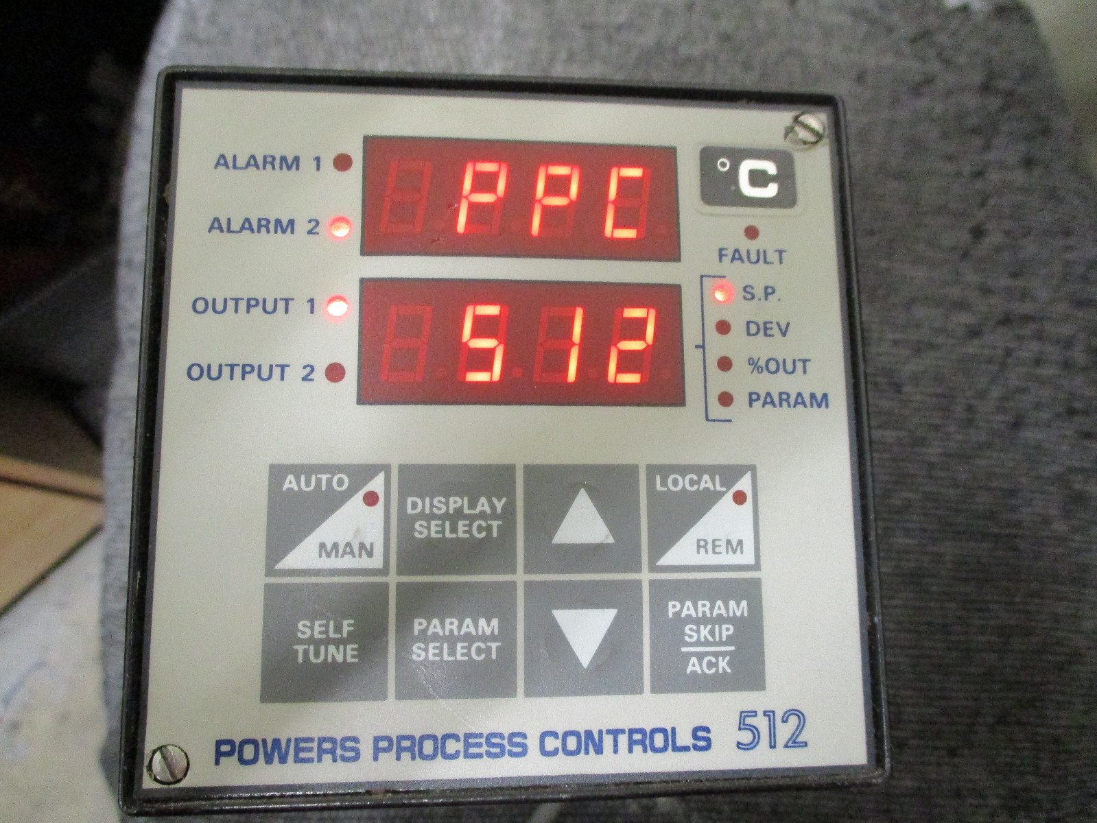 Power-Process-Controls-512-D-2-7-0-Display-Controller-512-130-120220AC-Tested-162867076571 Power Process Controls 512-D-2-7-0 Display Controller 512-130 120/220AC *Tested* - Image 1