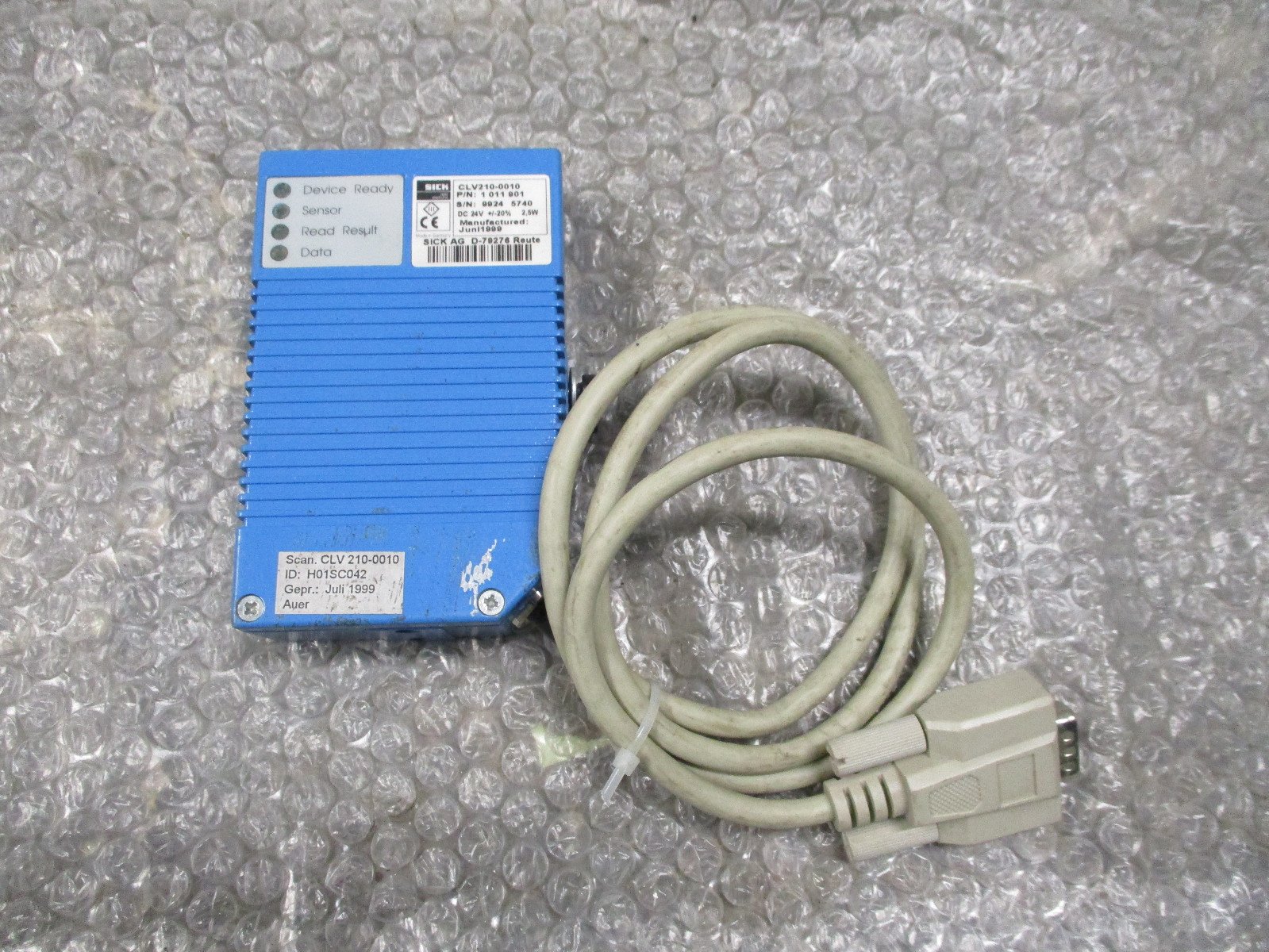 SICK-CLV210-0010-Optic-Electronic-Barcode-scanner-Module-24VDC-25Watt-Tested-153248270941 SICK CLV210-0010 Optic Electronic Barcode scanner Module 24VDC 2.5Watt *Tested* - Image 1