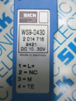 Sick WS9-D430 Optic Electrnic Sensor 10--30VDC Sick Barcode Sensor *BRAND NEW* - Image 6