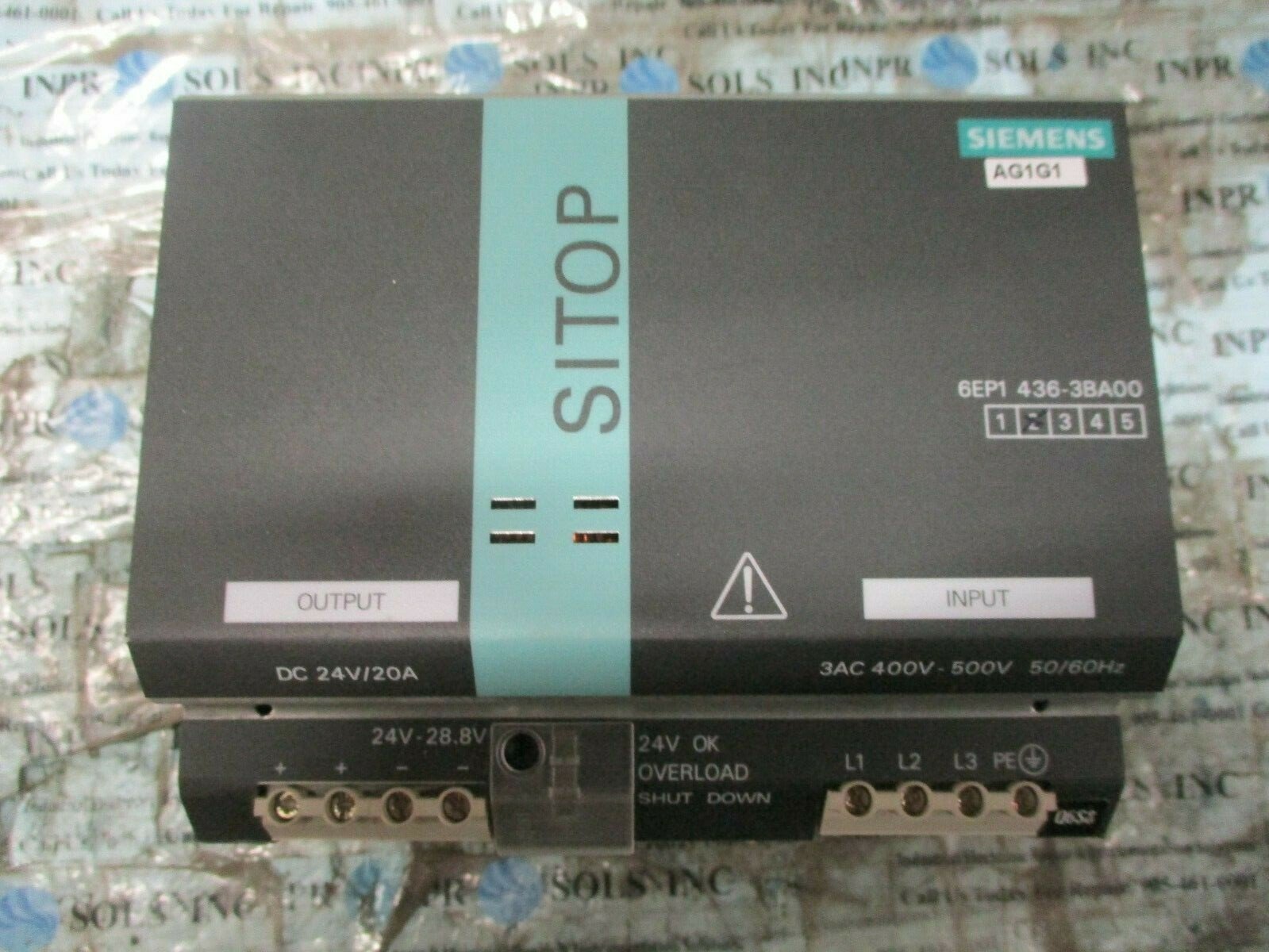 Siemens-6EP1436-3BA00-SITOP-power-20-AC-Power-Supply-400-500VAC-24V-20A-TESTED-154422336071 Siemens 6EP1436-3BA00 SITOP power 20 AC Power Supply 400-500VAC 24V 20A *TESTED* - Image 1