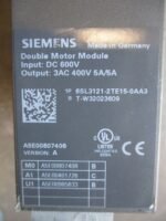 Siemens 6SL3121-2TE15-0AA3 Double Motor Module 600VDC 400VAC 5A/5A Ver A*Tested* - Image 8