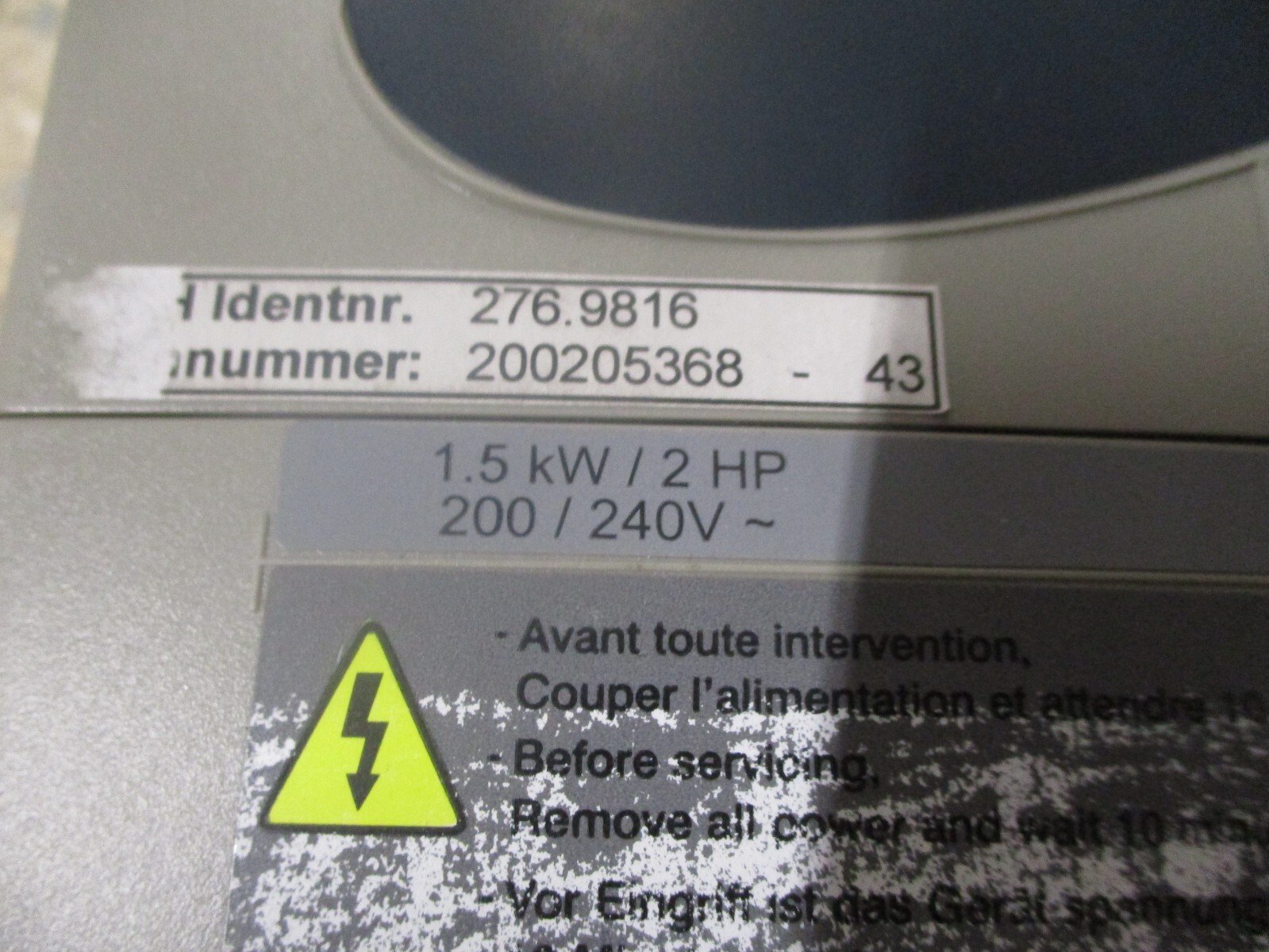Telemecanique-ATV28HU29M2-Altivar-28-AC-Drive-15kW-2HP-200240VAC-78A-Tested-156693050481 Telemecanique ATV28HU29M2 Altivar 28 AC Drive 1.5kW 2HP 200/240VAC 7.8A *Tested* - Image 1