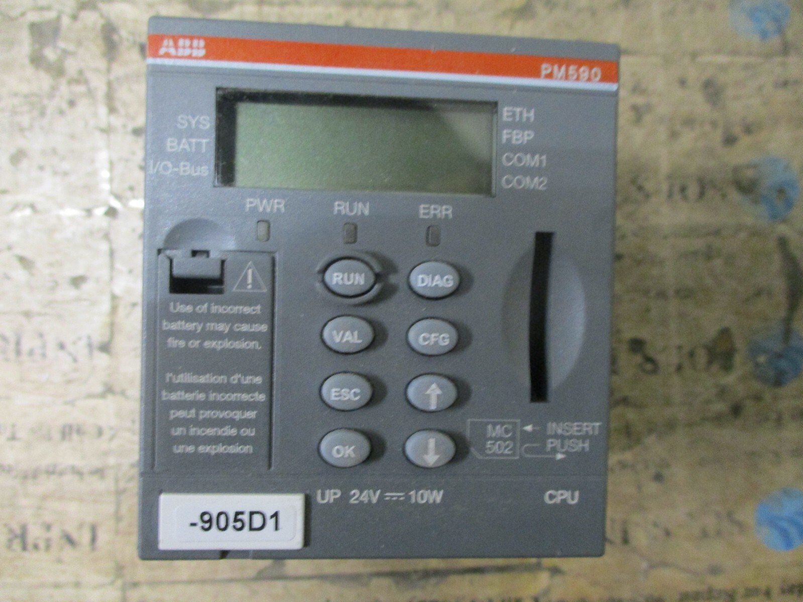 ABB-PM590-ETH-CPU-2MB-Ethernet-1SAP150000R0271-Central-Processing-Unit-156818476852 ABB PM590-ETH CPU 2MB Ethernet 1SAP150000R0271 Central Processing Unit - Image 1