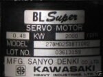 AC Servo Motor Kawasaki BL Super 27BM025BBT10R2 0.48Kw - Image 3