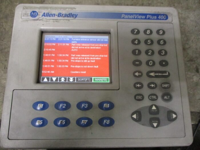 Allen Bradley 2711P-B4C20D Panelview Plus 400 HMI Touch Ser C 24VDC 25W ...