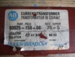 Allen Bradley 80025-158-08 Current Transformer CT Ratio 75:5  60kV BIL *Tested* - Image 8