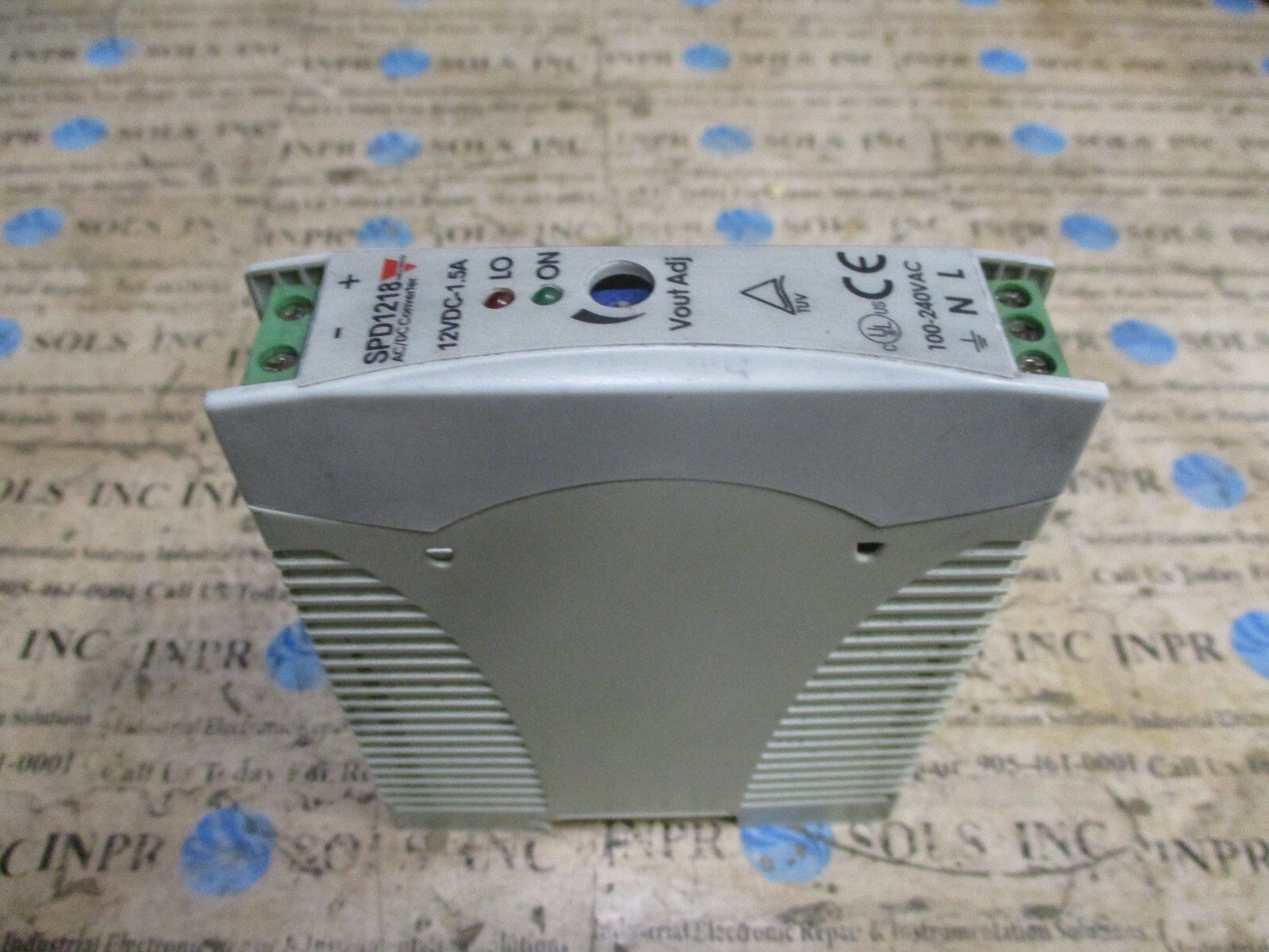 CARLO-GAVAZZI-SPD12181-DC-Power-Supply-100-240VAC-12VDC-15A-18Watt-Tested-155293538732 CARLO GAVAZZI SPD12181 DC Power Supply 100-240VAC 12VDC 1.5A 18Watt *Tested* - Image 1
