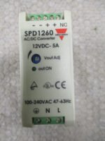 CARLO Gavazi SPD12601 DC Power Supply AC/DC Converter 12VDC 5A 60W  *Tested*